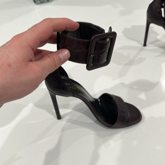 SAINT LAURENT PURPLE HEELS SIZE 36 - Picture 3 of 8